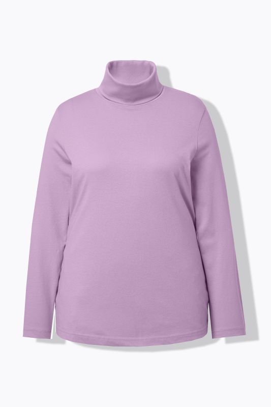 T-shirt col roulé et manches longues, coupe Slim Fit