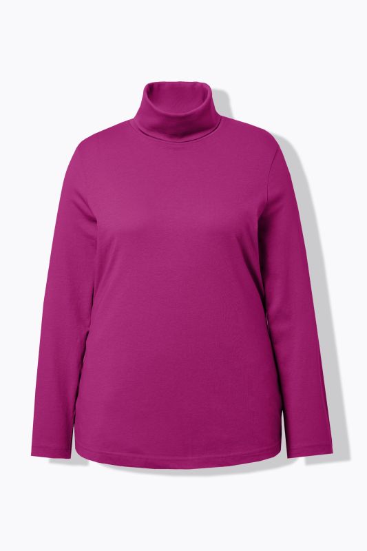 T-shirt col roulé et manches longues, coupe Slim Fit