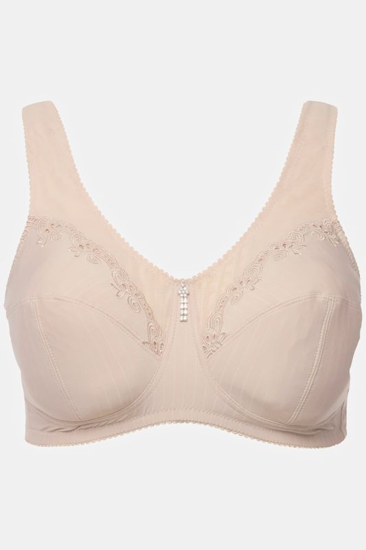 Soutien-gorge de maintien sans armatures, pendentif en strass - bonnet B-G