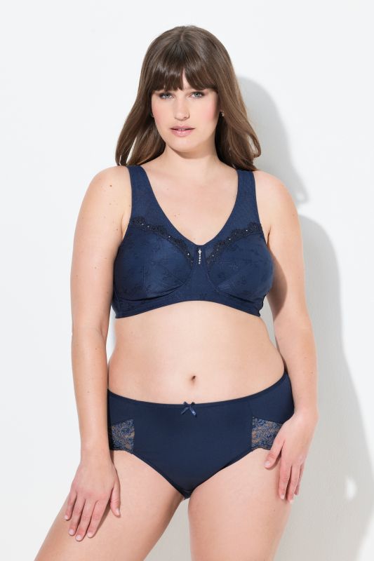 Soutien-gorge de maintien, sans armatures, dentelle - bonnet C-G