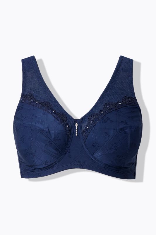 Soutien-gorge de maintien, sans armatures, dentelle - bonnet C-G