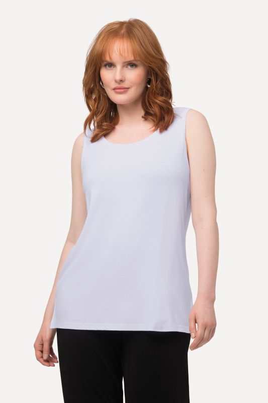 Débardeur stretch, coupe Classic Fit, bretelles larges et décolleté rond