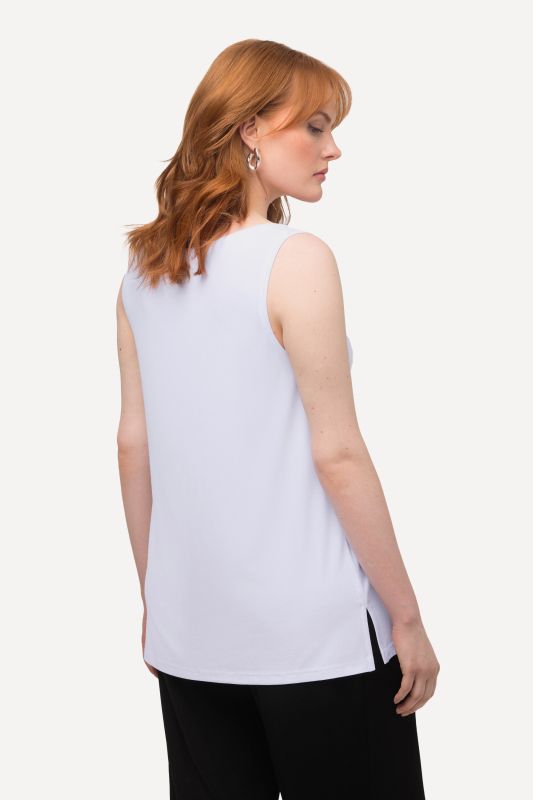 Débardeur stretch, coupe Classic Fit, bretelles larges et décolleté rond