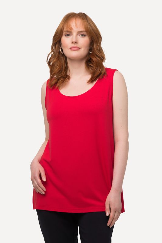 Débardeur stretch, coupe Classic Fit, bretelles larges et décolleté rond