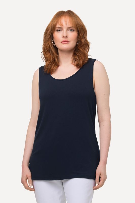 Débardeur stretch, coupe Classic Fit, bretelles larges et décolleté rond