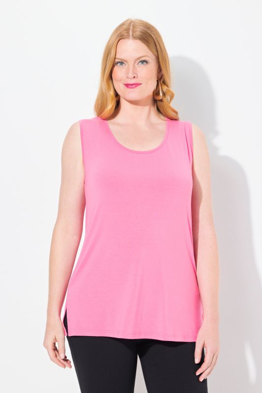 Débardeur stretch, coupe Classic Fit, bretelles larges et décolleté rond