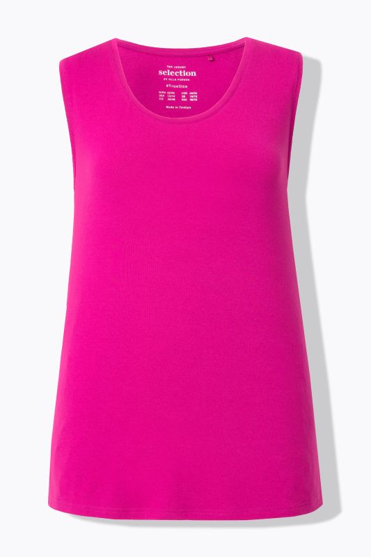 Débardeur stretch, coupe Classic Fit, bretelles larges et décolleté rond
