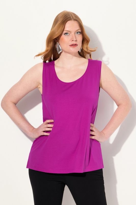 Débardeur stretch, coupe Classic Fit, bretelles larges et décolleté rond