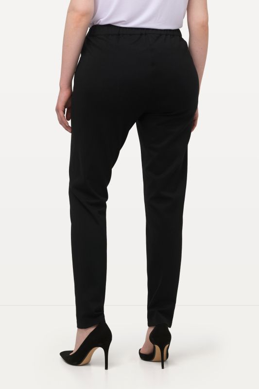 Pantalon Sienna en point de Rome, coupe près du corps et taille élastique