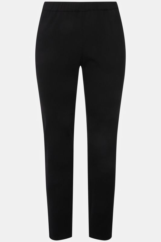 Pantalon Sienna en point de Rome, coupe près du corps et taille élastique
