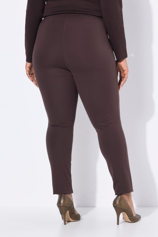 Pantalon Sienna en point de Rome, coupe près du corps et taille élastique