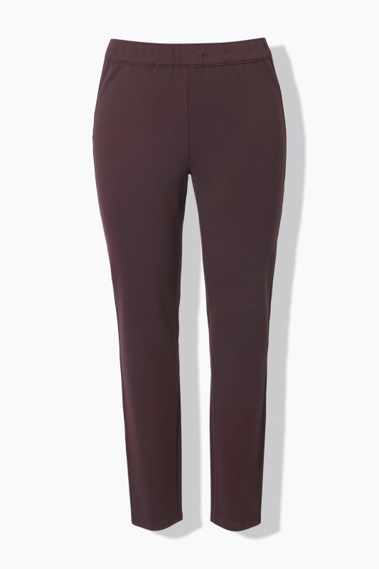 Pantalon Sienna en point de Rome, coupe près du corps et taille élastique