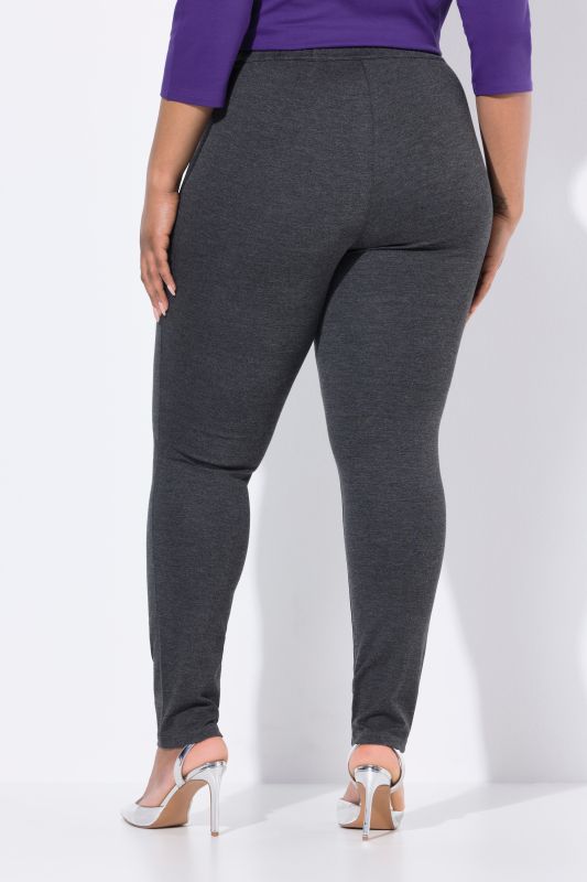 Pantalon Sienna en point de Rome, coupe près du corps et taille élastique