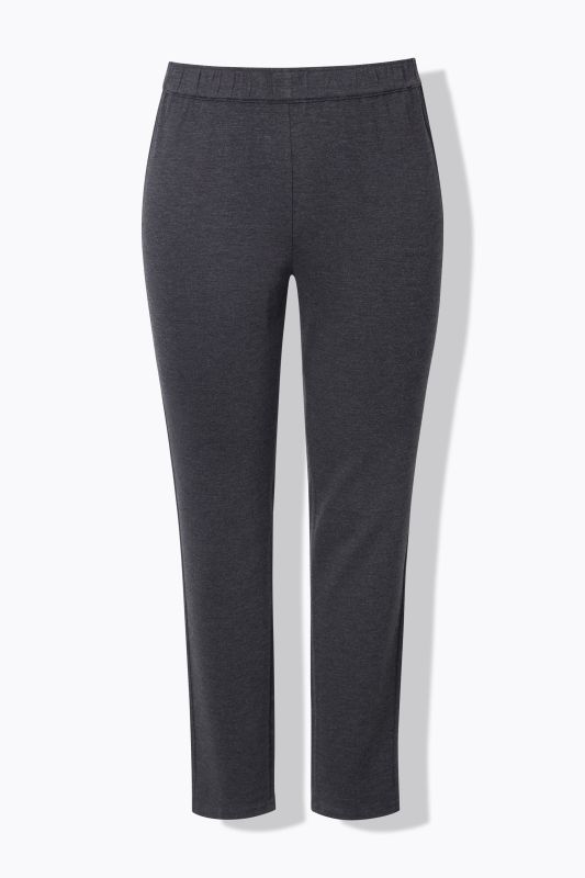 Pantalon Sienna en point de Rome, coupe près du corps et taille élastique