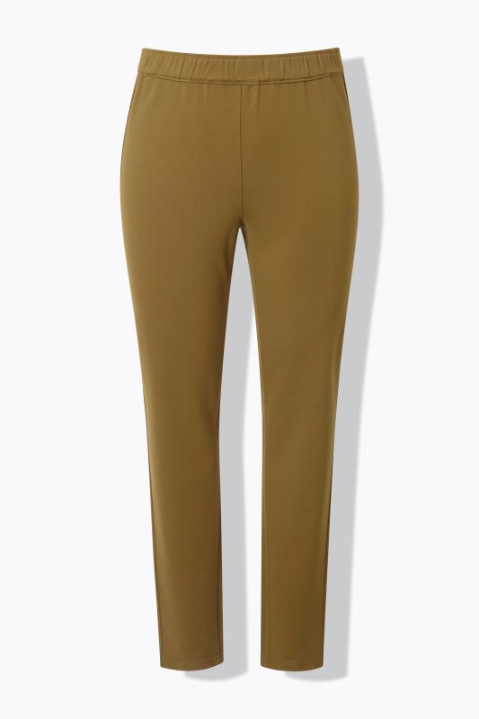Pantalon Sienna en point de Rome, coupe près du corps et taille élastique
