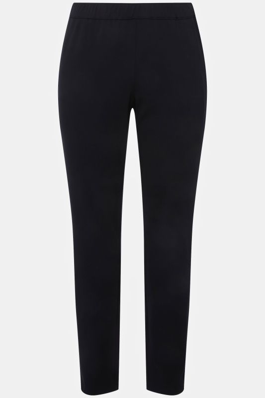Pantalon Sienna en point de Rome, coupe près du corps et taille élastique