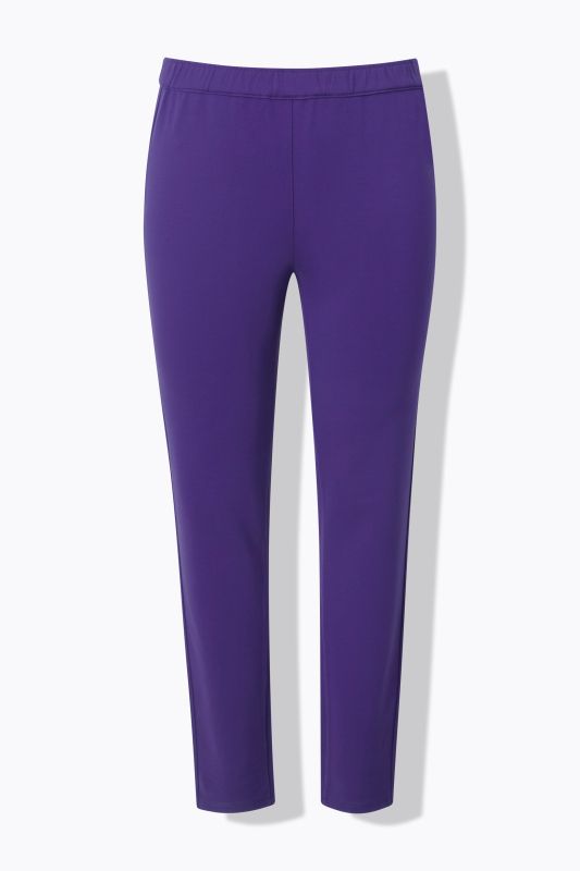 Pantalon Sienna en point de Rome, coupe près du corps et taille élastique