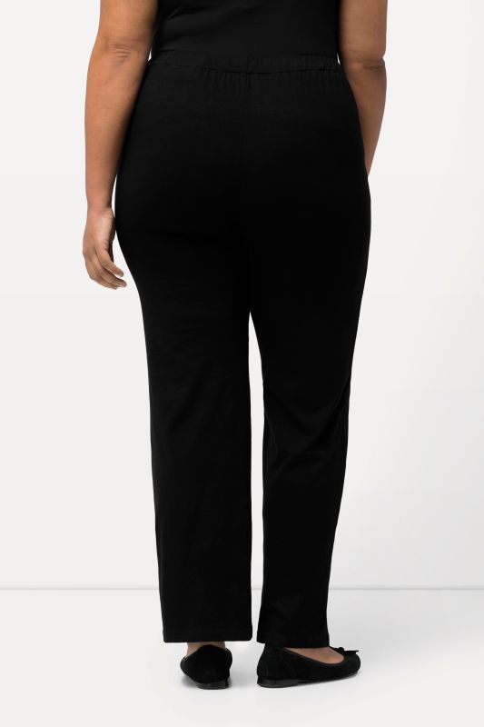 Pantalon en jersey avec jambes droites et poches, jusqu'à la taille 68/70
