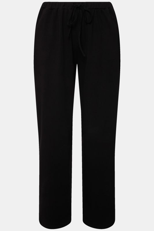 Pantalon en jersey avec jambes droites et poches, jusqu'à la taille 68/70