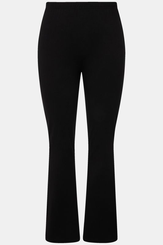 Pantalon de yoga en jersey, coupe évasée, ceinture élastique
