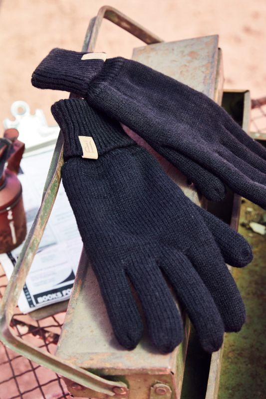 Gants en maille et doublure polaire, logo JP1880