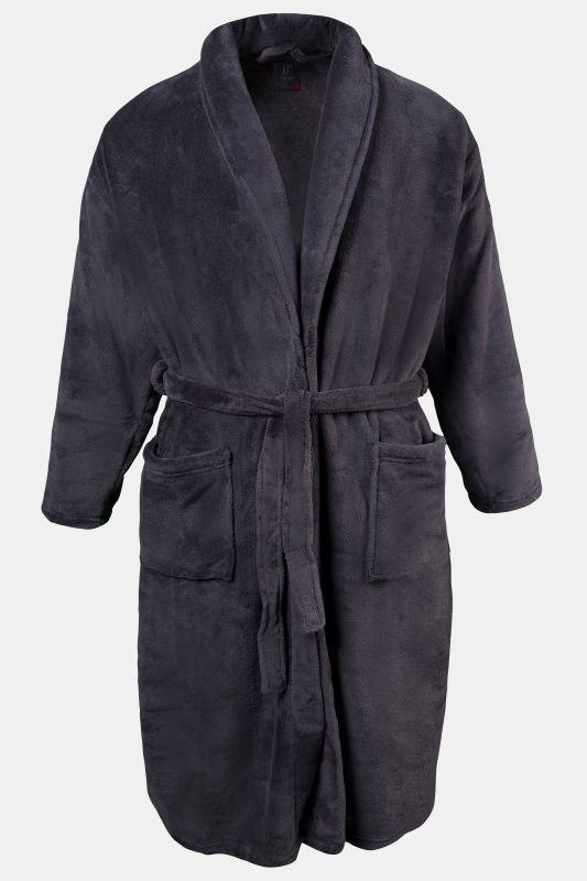 Peignoir JP 1880 en microfibres, avec ceinture à nouer, collection Homewear - jusqu'au 8 XL