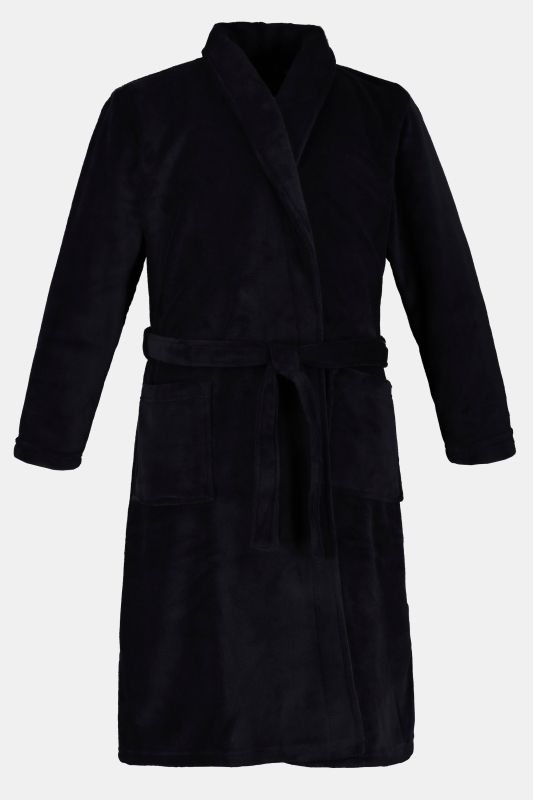 Peignoir JP 1880 en microfibres, avec ceinture à nouer, collection Homewear - jusqu'au 8 XL