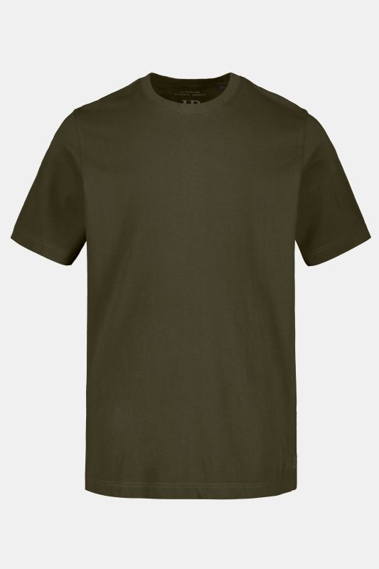 T-shirt Basic en coton peigné, col rond - jusqu'au 8 XL