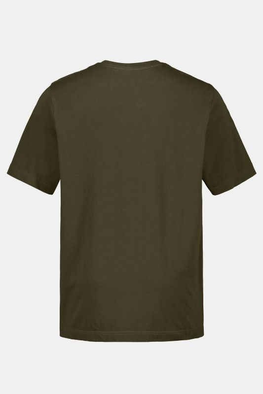 T-shirt Basic en coton peigné, col rond - jusqu'au 8 XL