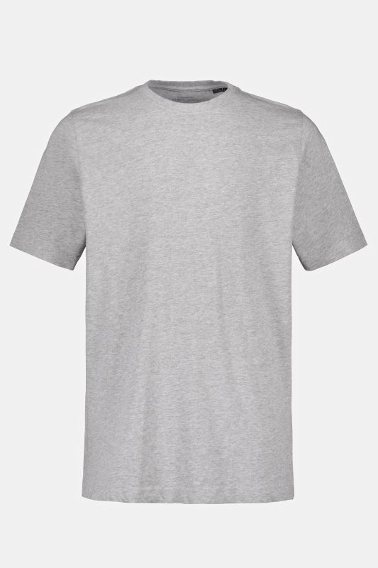 T-shirt Basic en coton peigné, col rond - jusqu'au 8 XL