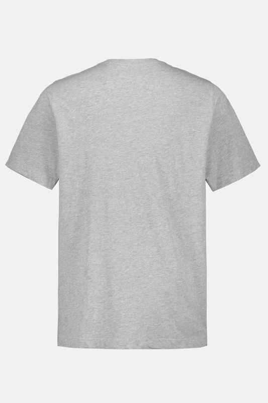 T-shirt Basic en coton peigné, col rond - jusqu'au 8 XL