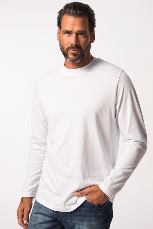 T-shirt JP 1880 à manches longues, collection Basic, label OEKO-TEX - jusqu'au 8 XL