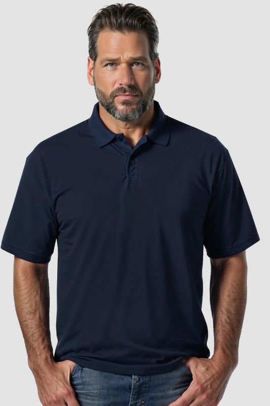Polo en piqué, manches courtes, collection Basic - jusqu'au 10 XL