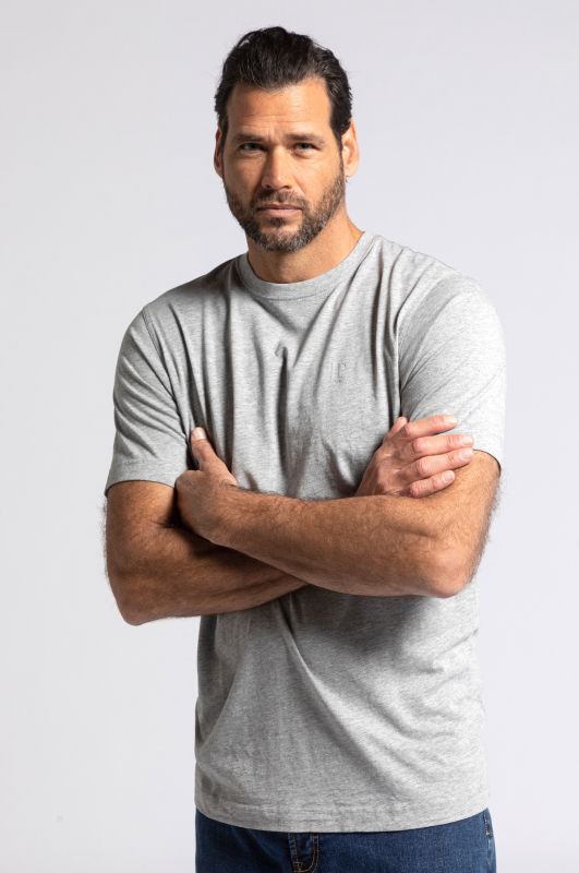 Lot de 2 T-shirts JP 1880, col rond, collection Basic - jusqu'au 8 XL