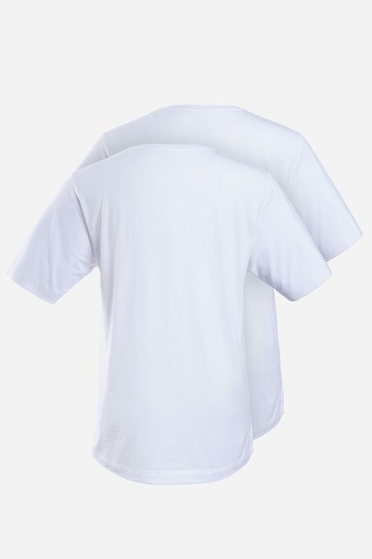 Lot de 2 T-shirts JP 1880, col rond, collection Basic - jusqu'au 8 XL