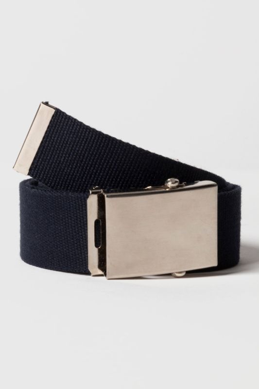 Ceinture sangle à boucle métallique - facile à raccourcir soi-même