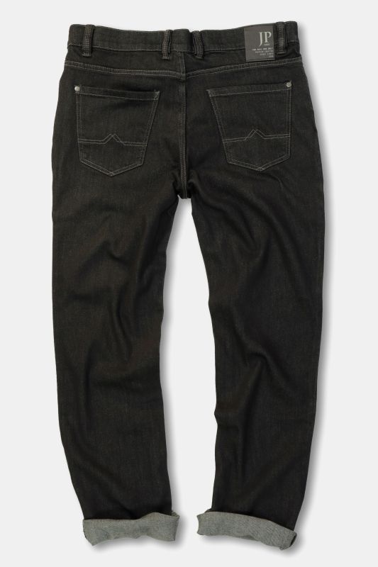 Jean, Regular Fit, taille élastique, 5 poches, denim extensible