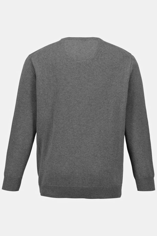Pull en coton à col rond, broderie JP1880