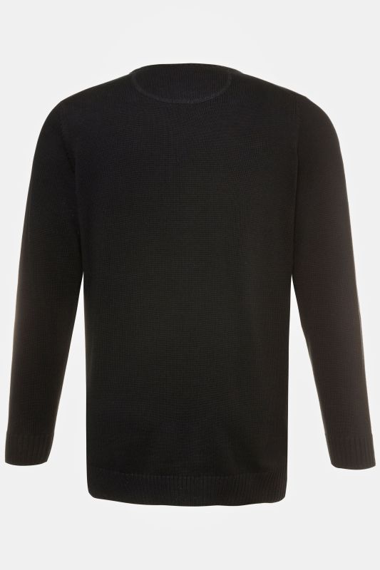 Pull en coton à col rond, broderie JP1880