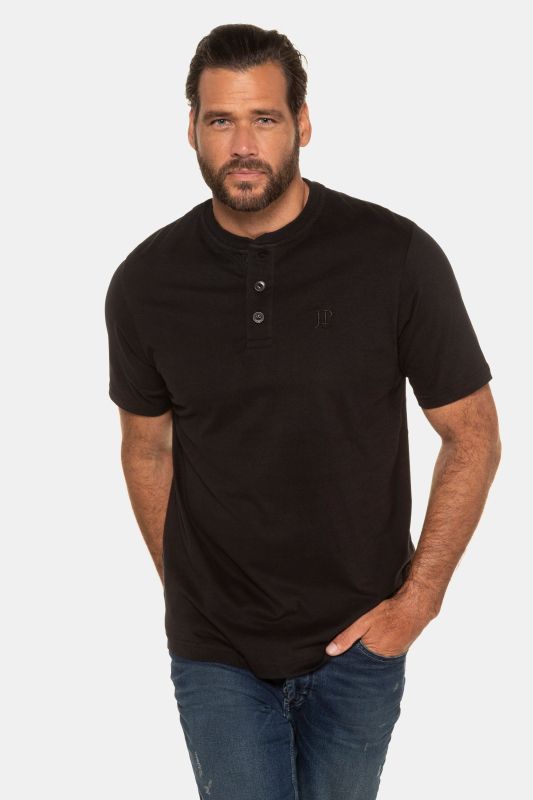 Henley collection Basic, col rond et patte de boutonnage, lot de 2 - jusqu’au 8XL
