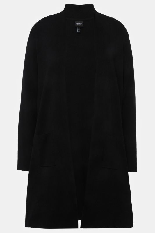 Cardigan coupe ouverte et longue, en maille fine et douce