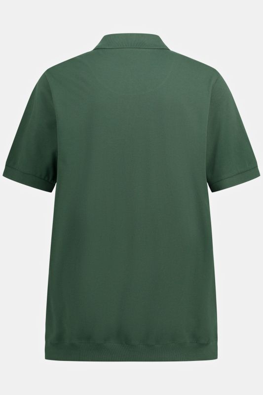 Polo en piqué à manches courtes, coupe ventre confort, collection Basic - du XXL au 10 XL