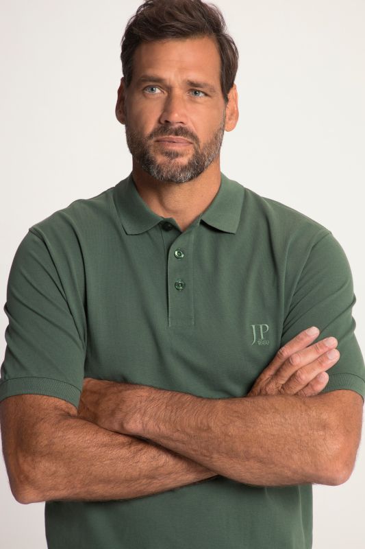Polo en piqué à manches courtes, coupe ventre confort, collection Basic - du XXL au 10 XL