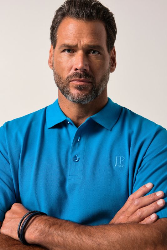 Polo en piqué à manches courtes, coupe ventre confort, collection Basic - du XXL au 10 XL
