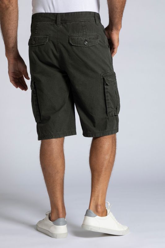 Bermuda cargo 6 poches, jambe droite, coupe Regular Fit