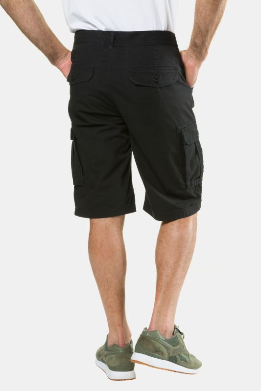 Bermuda cargo 6 poches, jambe droite, coupe Regular Fit