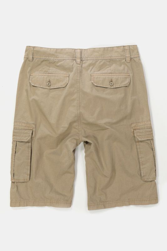 Bermuda cargo 6 poches, jambe droite, coupe Regular Fit
