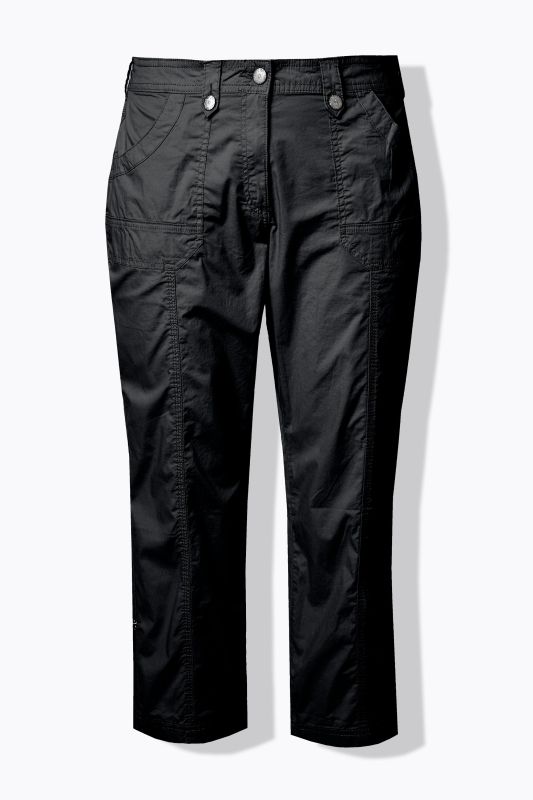 Pantalon cargo 7/8. Taille confortable, Attaches