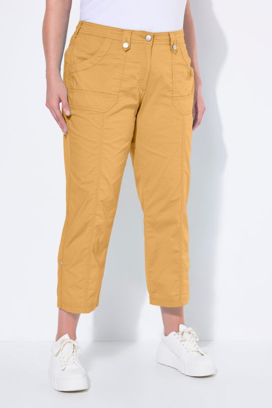 Pantalon cargo 7/8. Taille confortable, Attaches