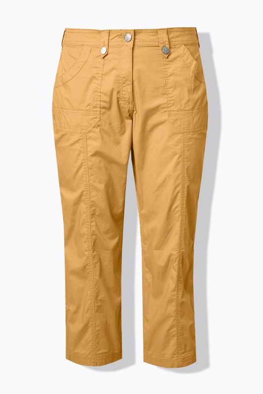 Pantalon cargo 7/8. Taille confortable, Attaches